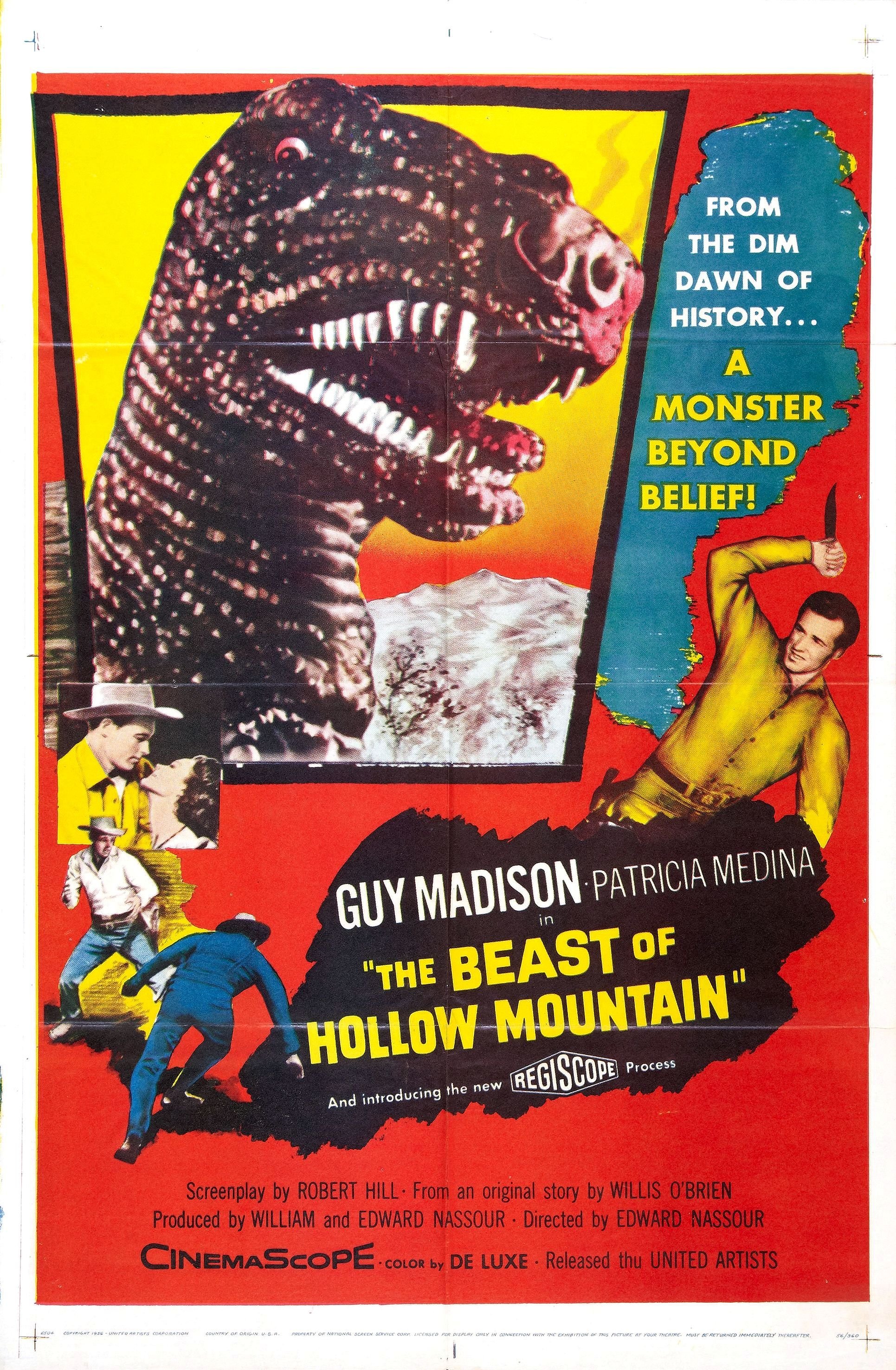 L'affiche du film The Beast of Hollow Mountain