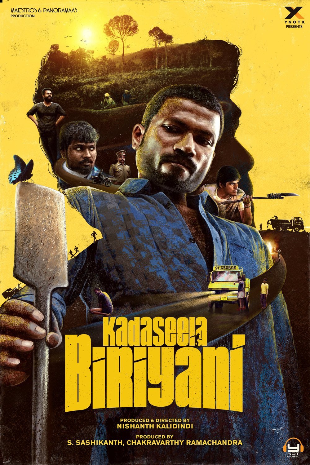 Tamil poster of the movie Kadaseela Biriyani