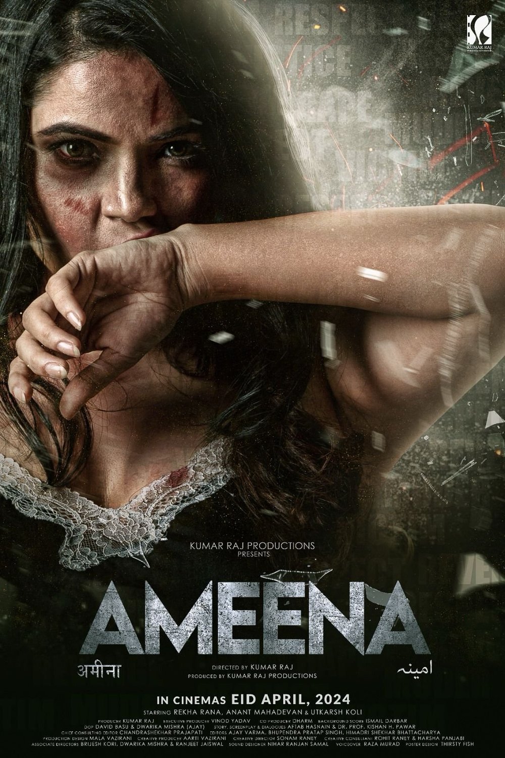 L'affiche originale du film Ameena en Hindi
