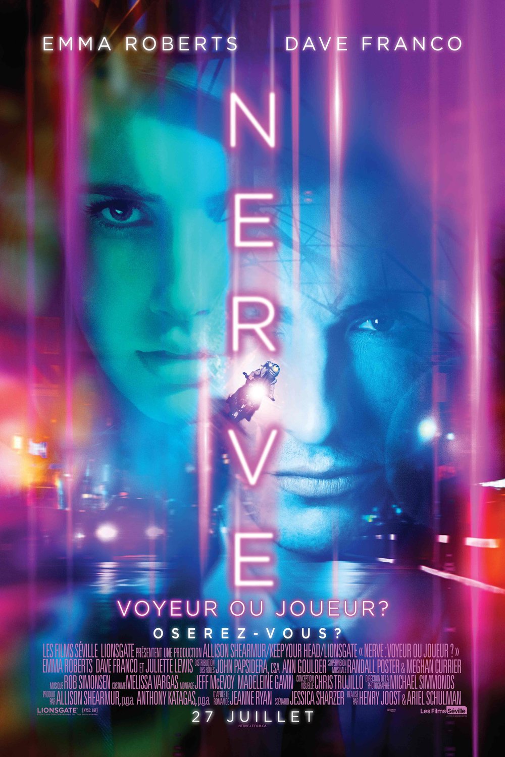 L'affiche du film Nerve: voyeur ou joueur