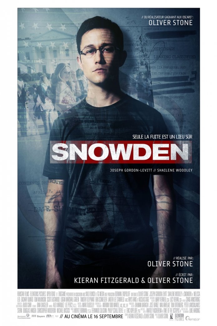 L'affiche du film Snowden v.f.