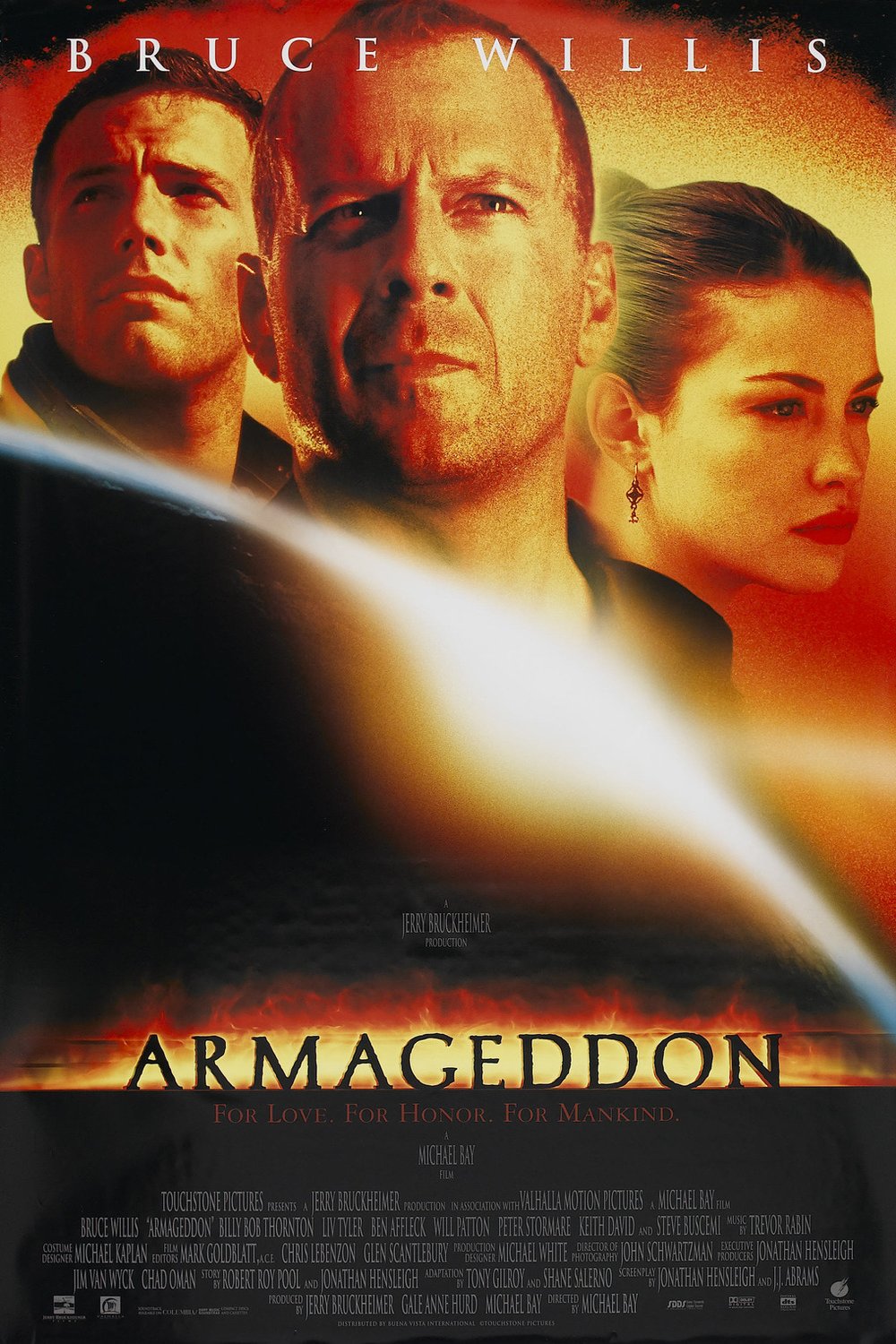 L'affiche du film Armageddon v.f.