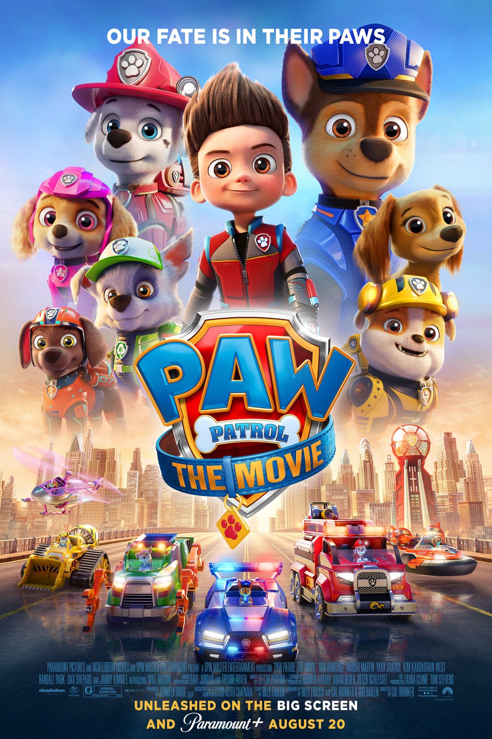 L'affiche du film Paw Patrol: The Movie