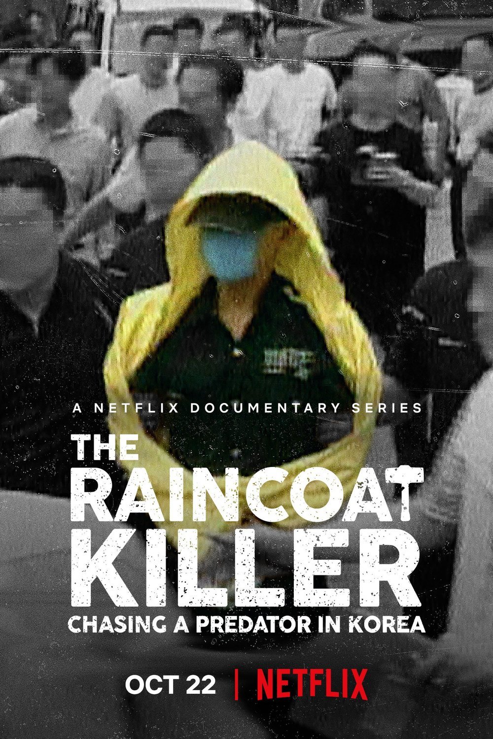 Korean poster of the movie The Raincoat Killer: Chasing a Predator in Korea