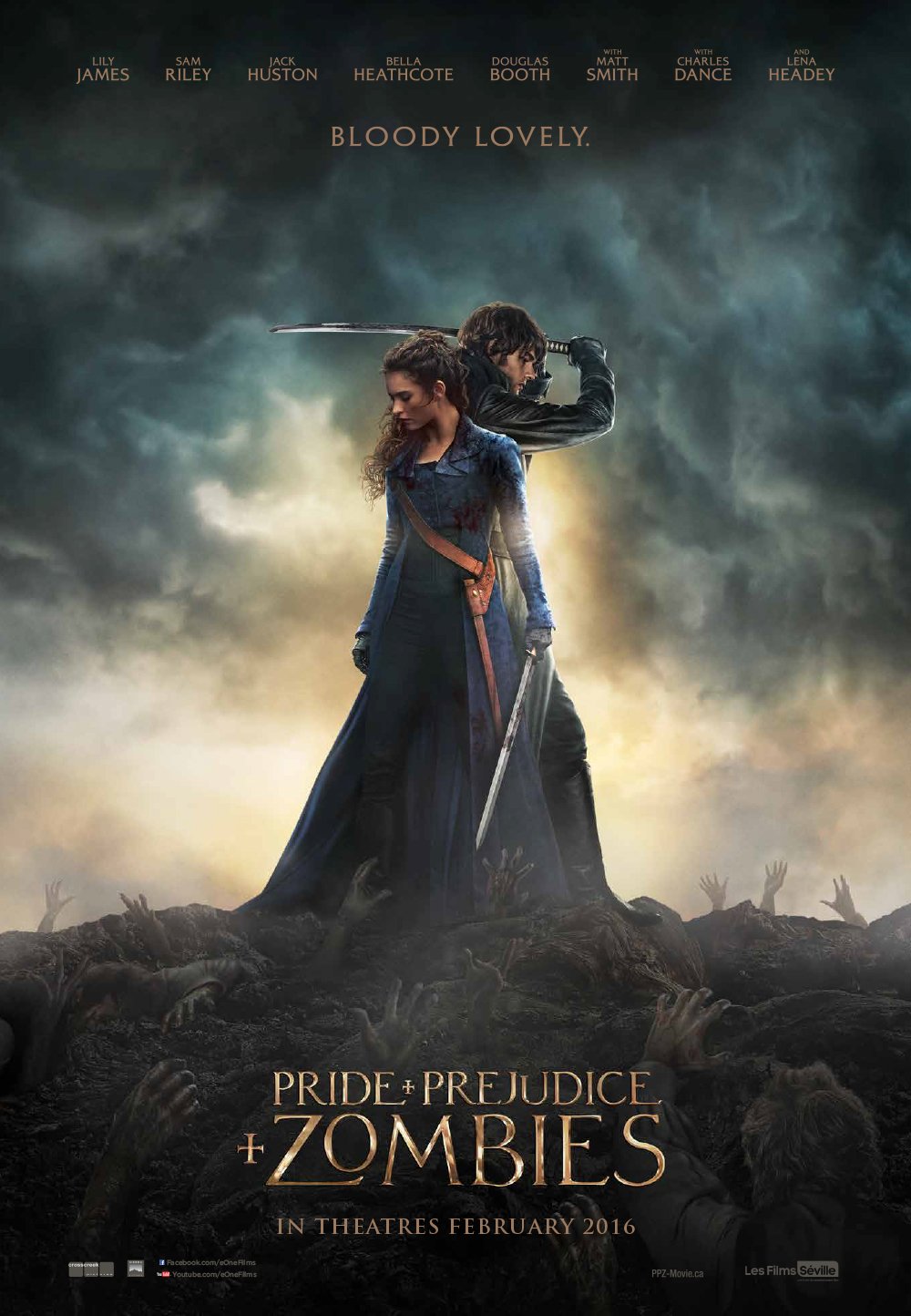 L'affiche du film Pride and Prejudice and Zombies