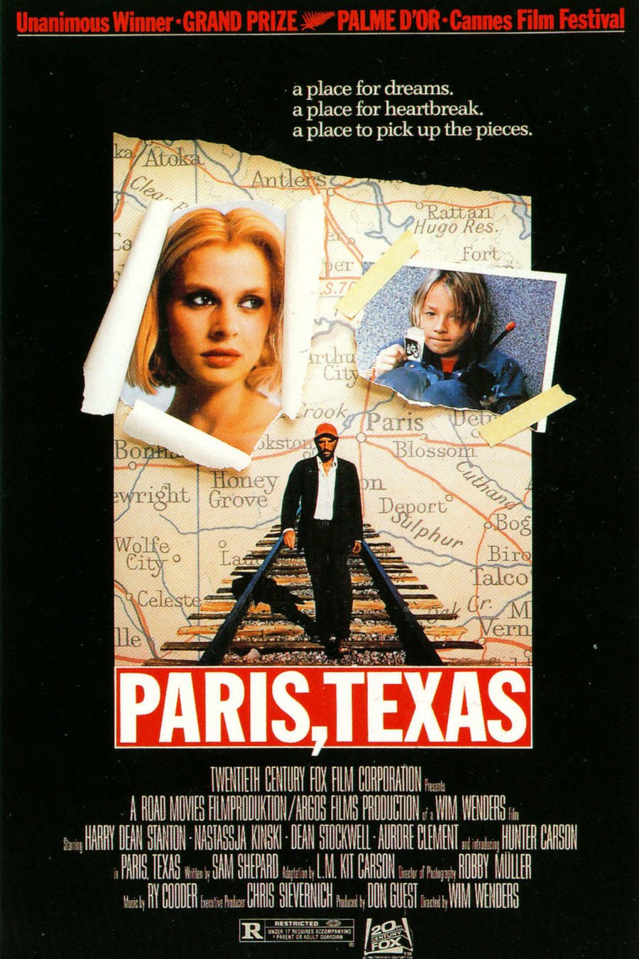 L'affiche du film Paris, Texas