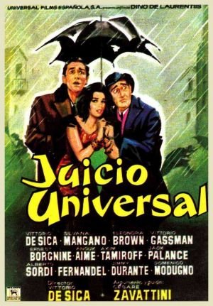 L'affiche originale du film Il giudizio universale en italien