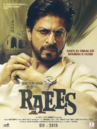 L'affiche originale du film Raees en Hindi