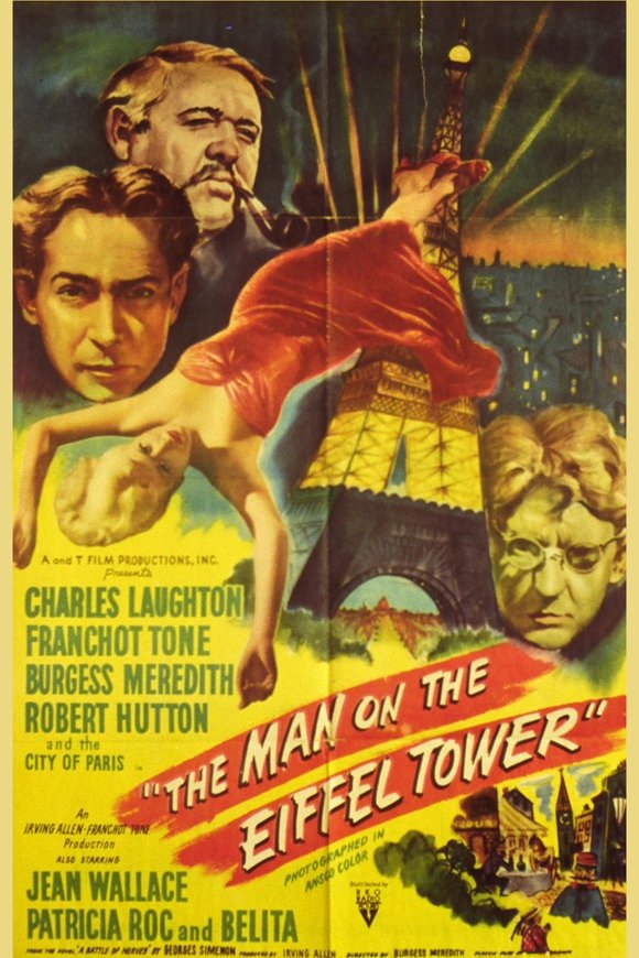 L'affiche du film The Man on the Eiffel Tower