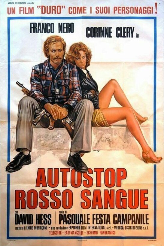 L'affiche originale du film Autostop rosso sangue en italien