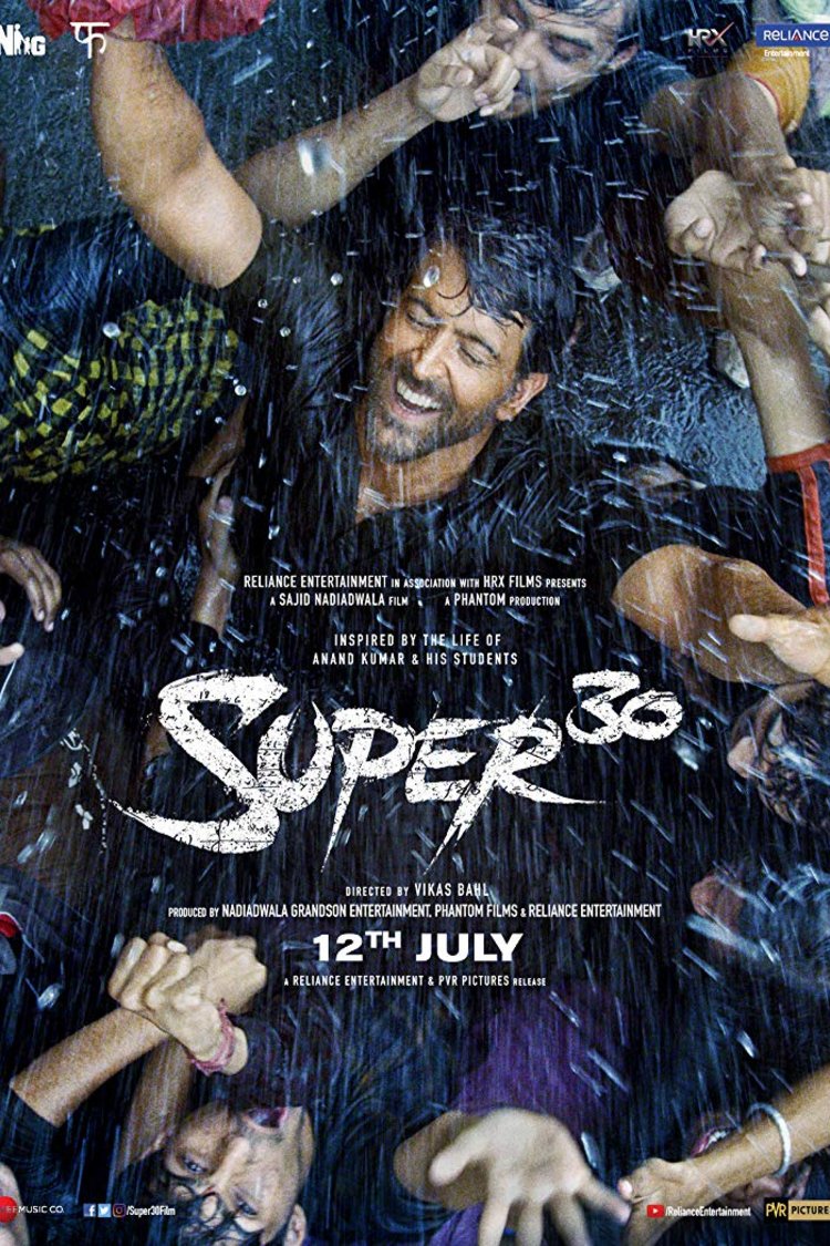 L'affiche originale du film Super 30 en Hindi