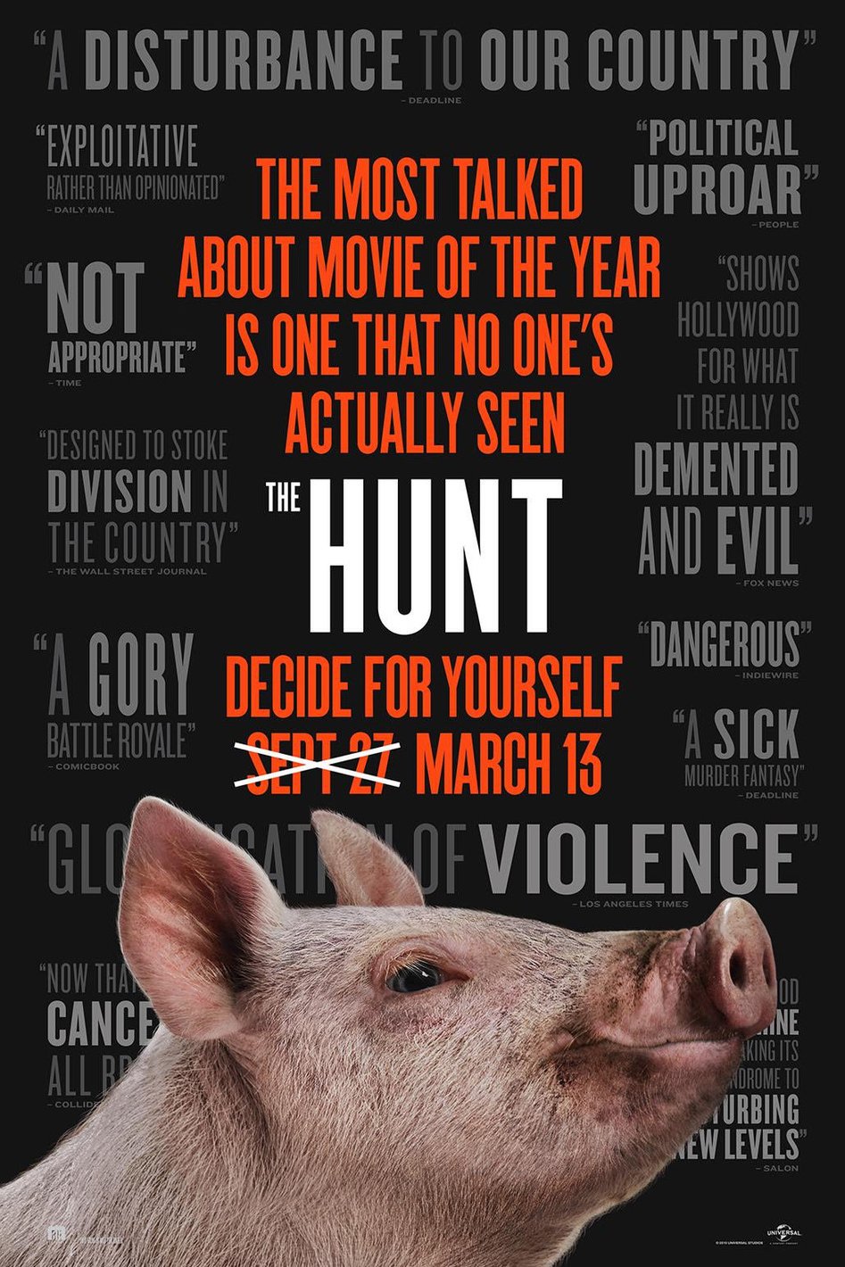 L'affiche du film The Hunt