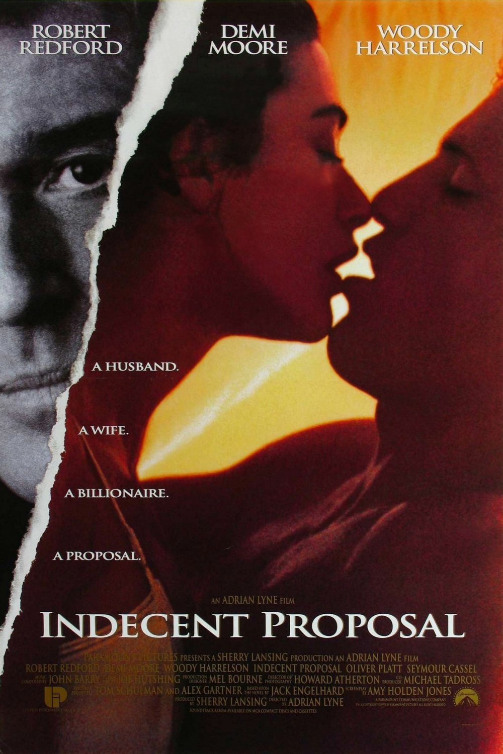 L'affiche du film Indecent Proposal