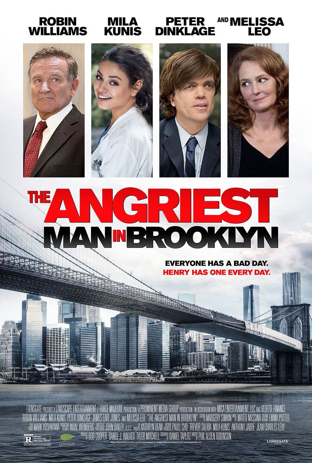 L'affiche du film The Angriest Man in Brooklyn