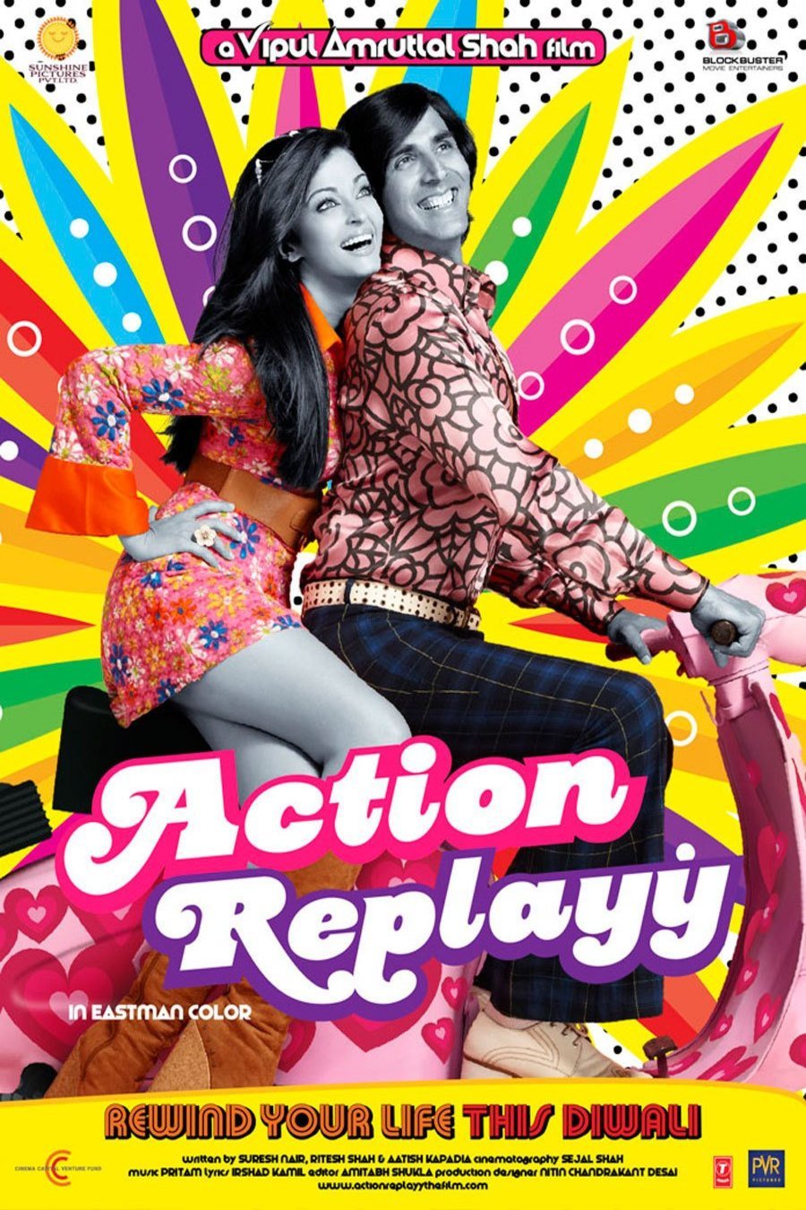 L'affiche originale du film Action Replayy en Hindi