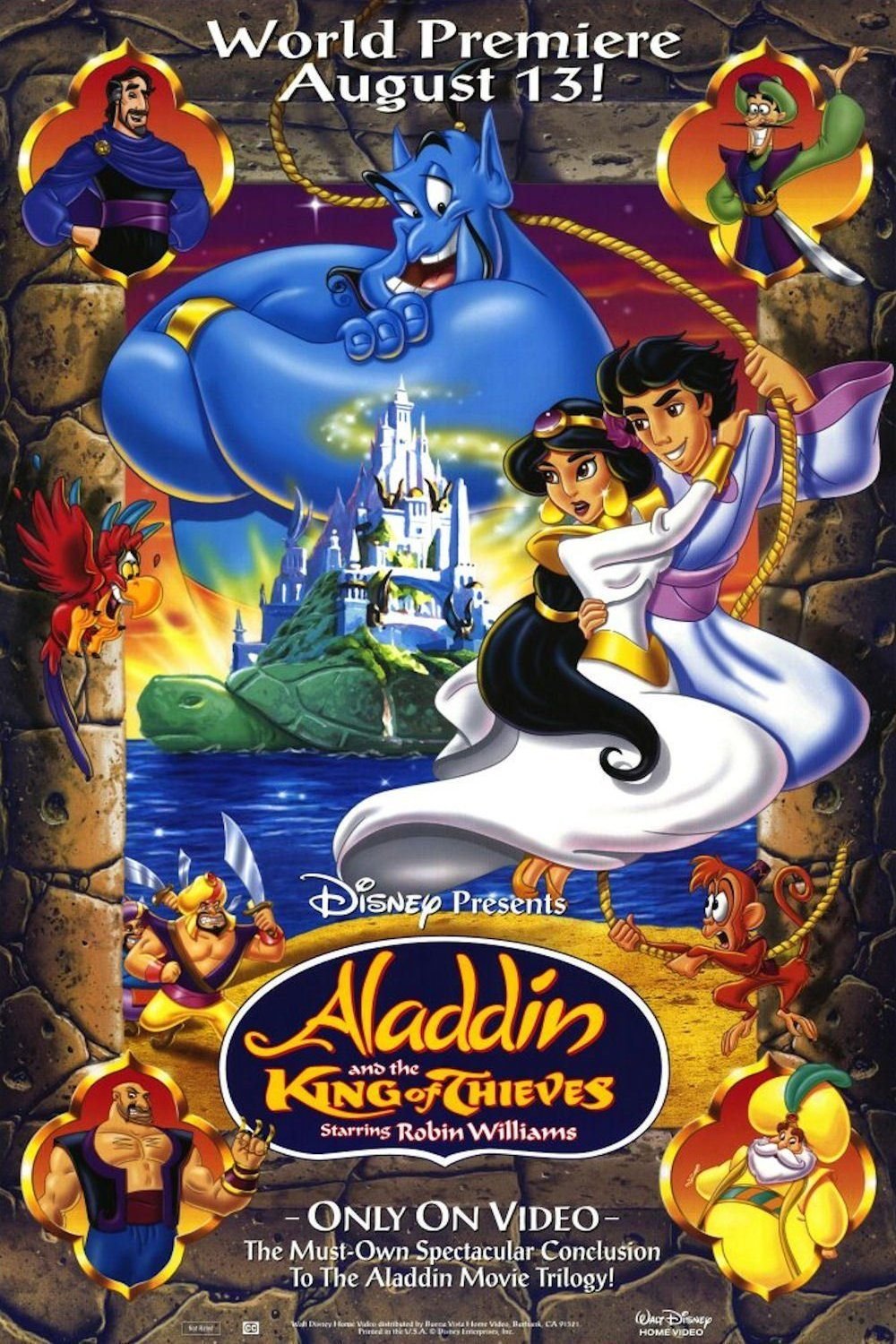 L'affiche du film Aladdin and the King of Thieves