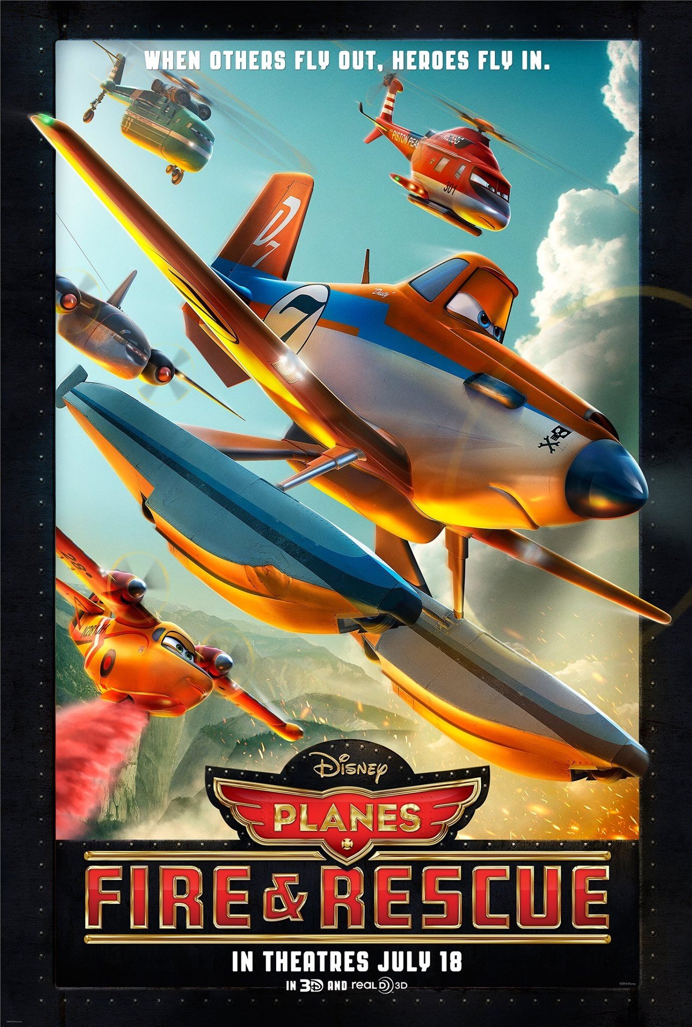 L'affiche du film Planes: Fire & Rescue