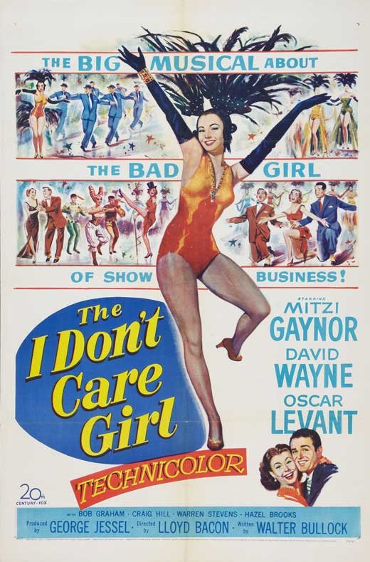 L'affiche du film The I Don't Care Girl