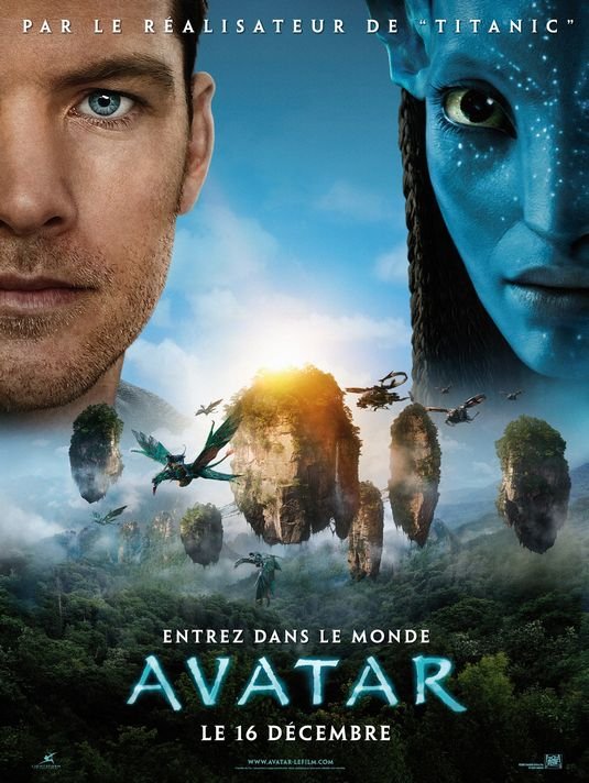 L'affiche du film Avatar v.f.