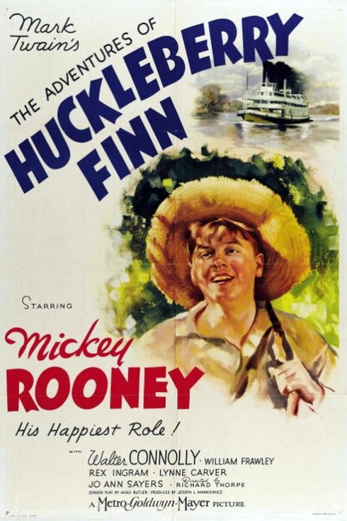 L'affiche du film The Adventures of Huckleberry Finn