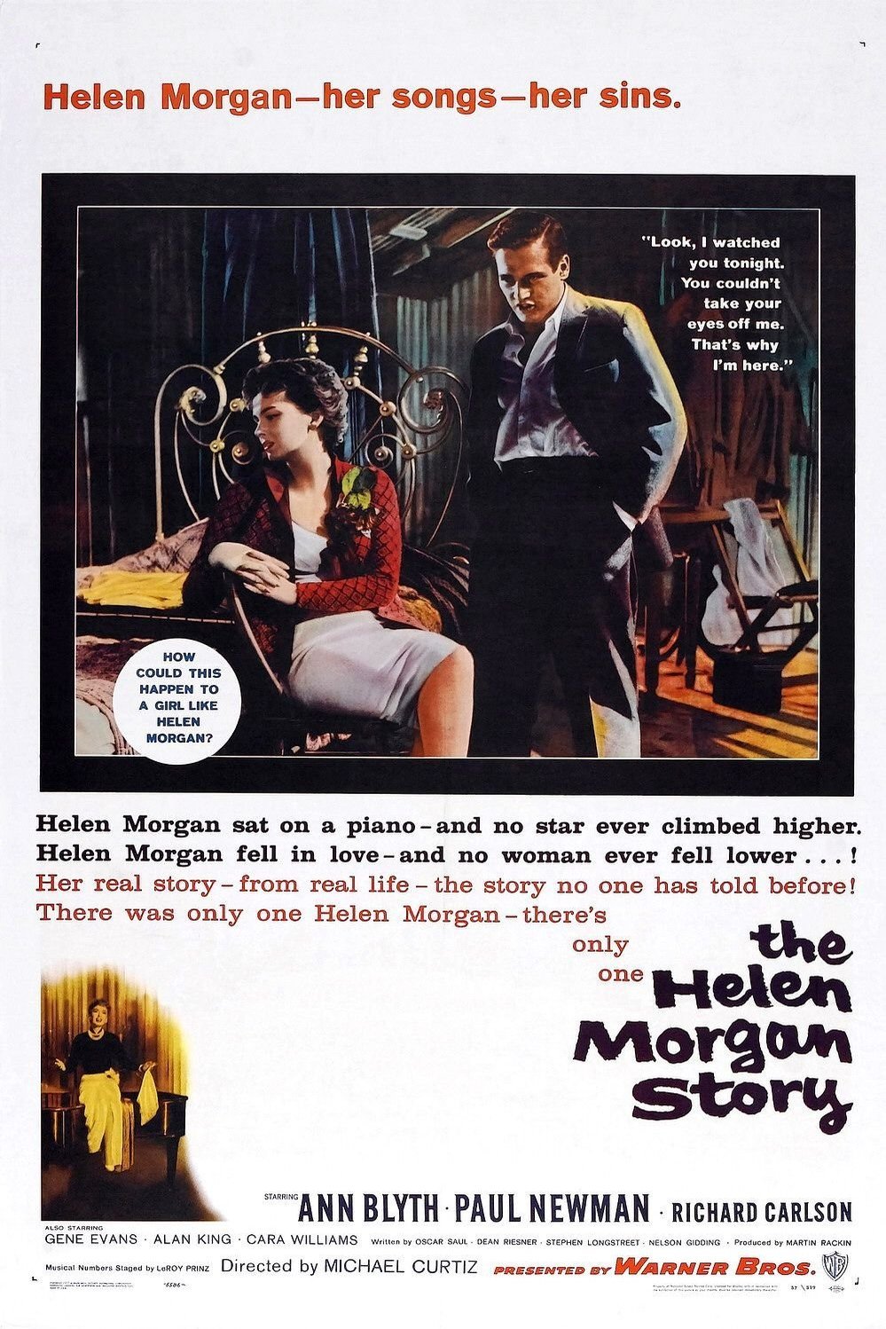 L'affiche du film The Helen Morgan Story
