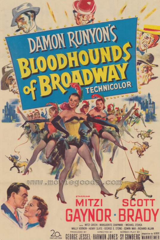 L'affiche du film Bloodhounds of Broadway