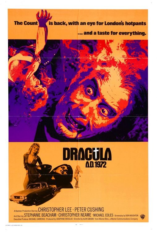 L'affiche du film Dracula A.D. 1972