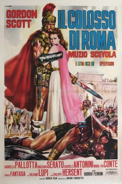 Italian poster of the movie Hero of Rome