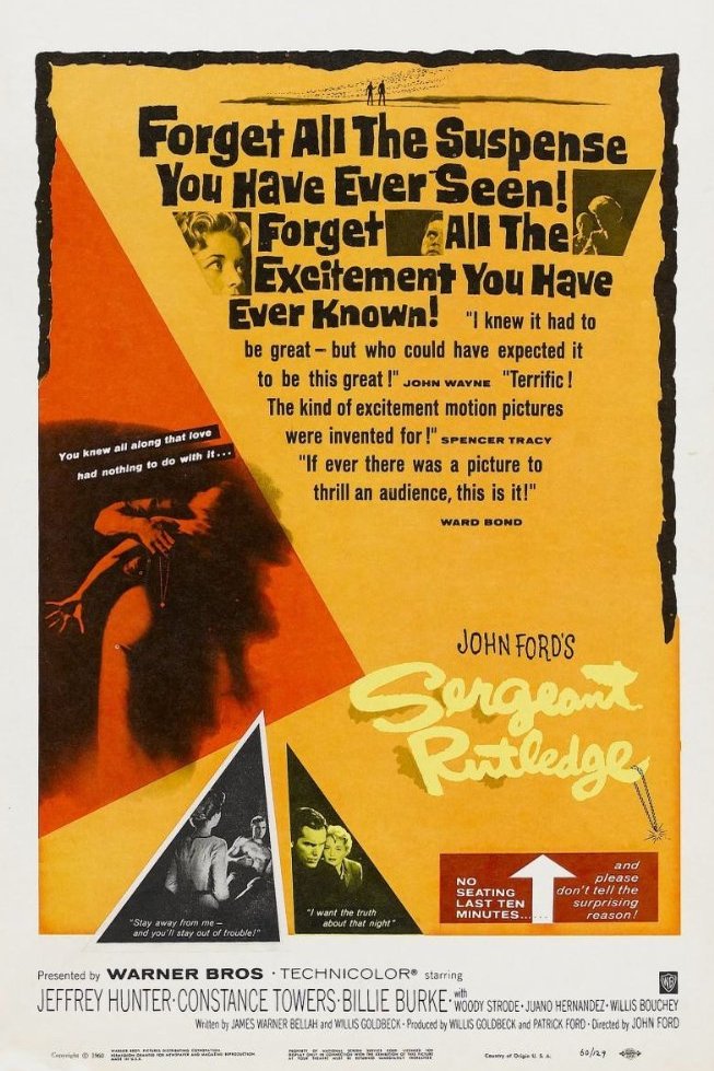 L'affiche du film Sergeant Rutledge