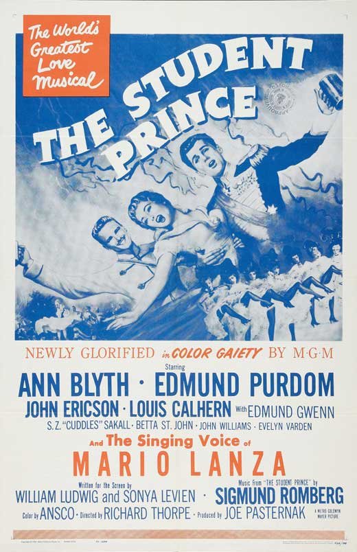 L'affiche du film The Student Prince