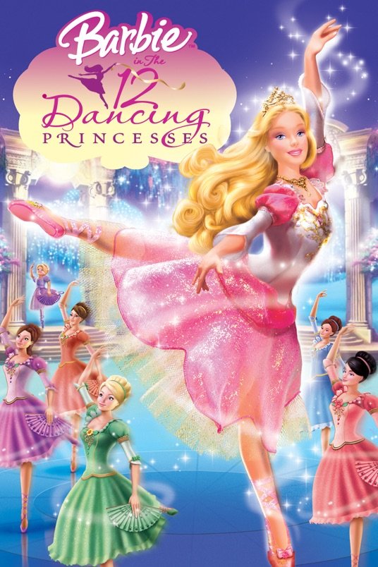L'affiche du film Barbie in the 12 Dancing Princesses