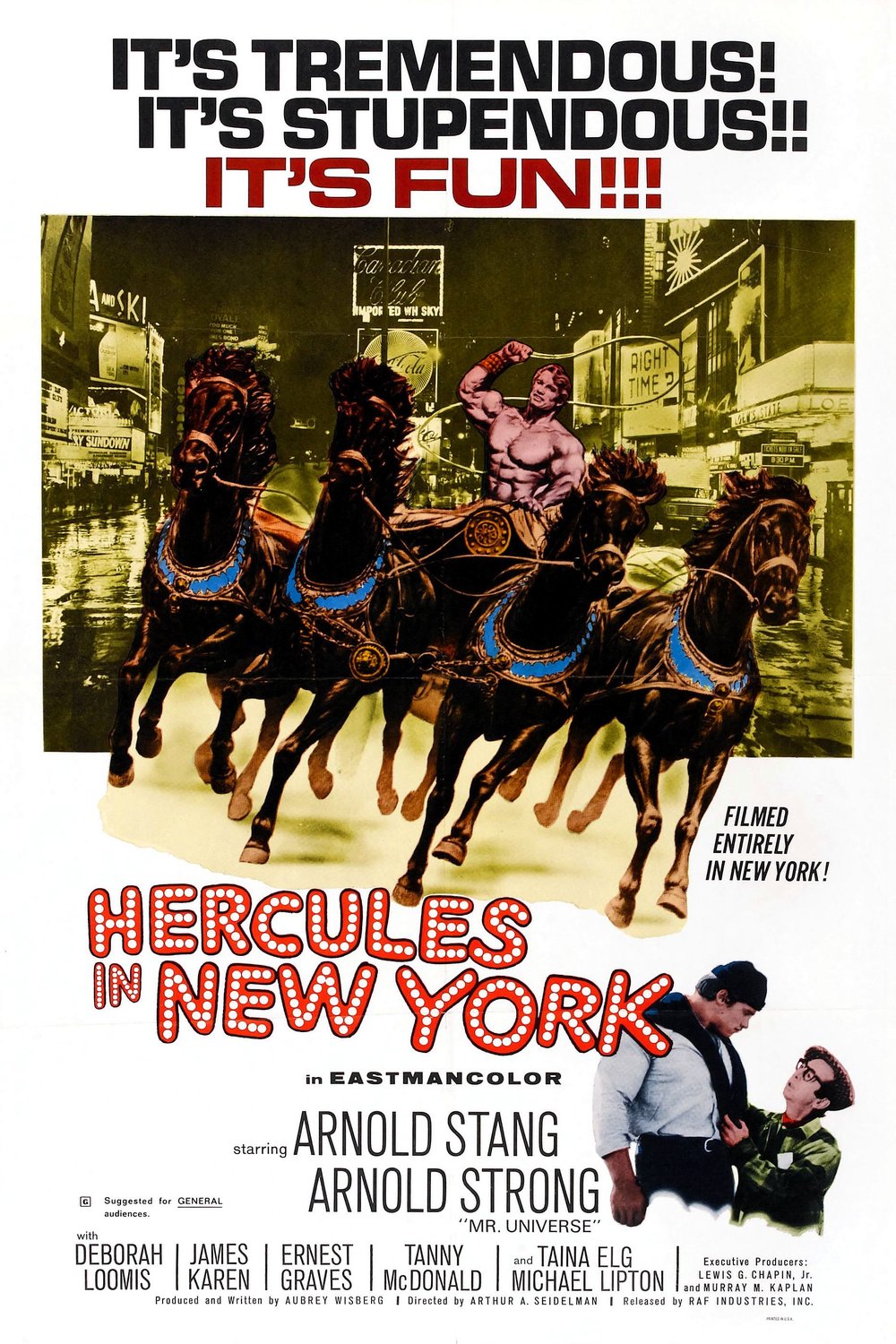 L'affiche du film Hercules in New York