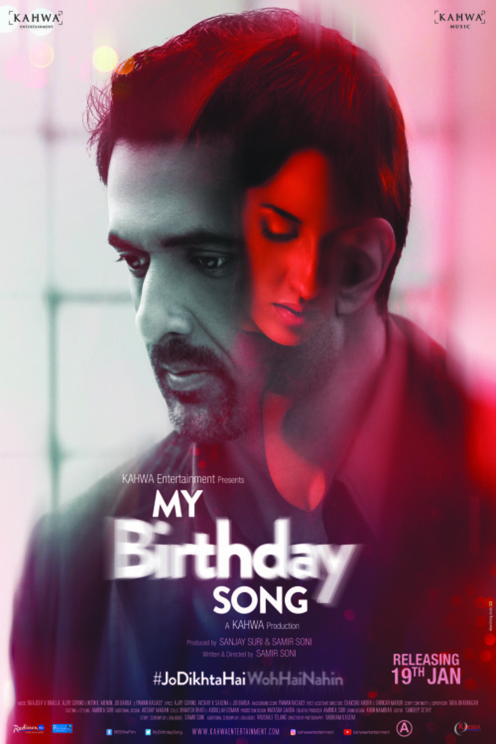 L'affiche originale du film My Birthday Song en Hindi