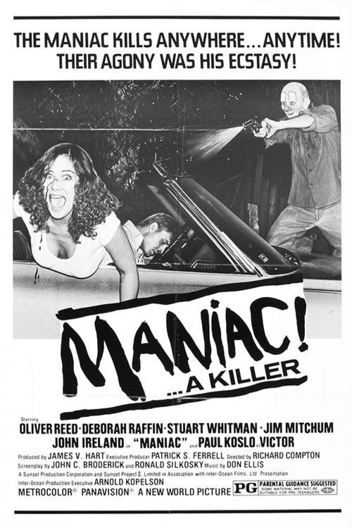 L'affiche originale du film Maniac en anglais