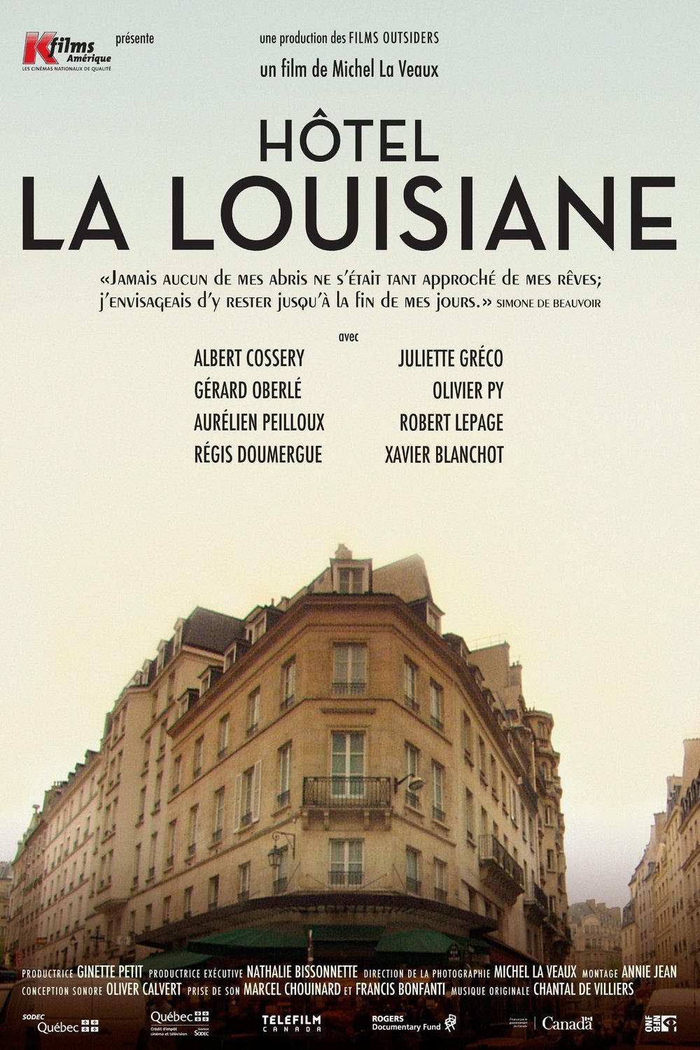 L'affiche du film Hôtel La Louisiane