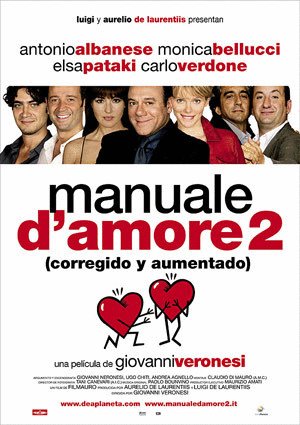 L'affiche originale du film Manuale d'amore 2 en italien
