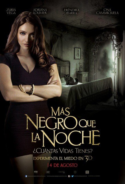 L'affiche originale du film Más negro que la noche en espagnol