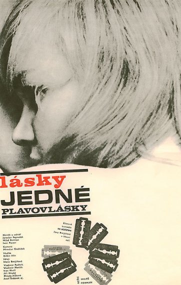 Czech poster of the movie Lásky jedné plavovlásky