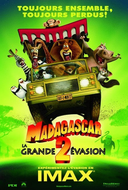 L'affiche du film Madagascar 2: La grande évasion