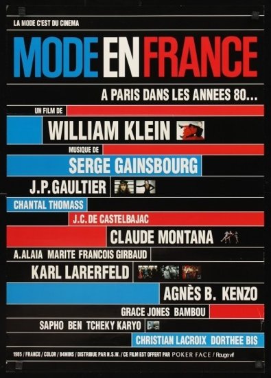 L'affiche du film Mode en France