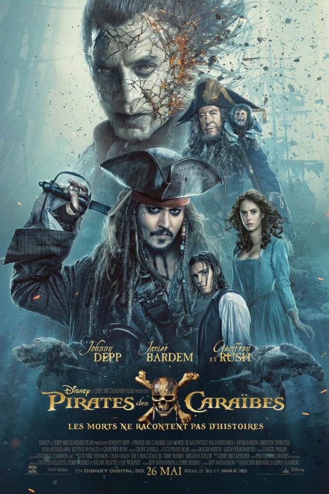 L'affiche du film Pirates des Caraïbes: Les morts ne racontent pas d'histoires