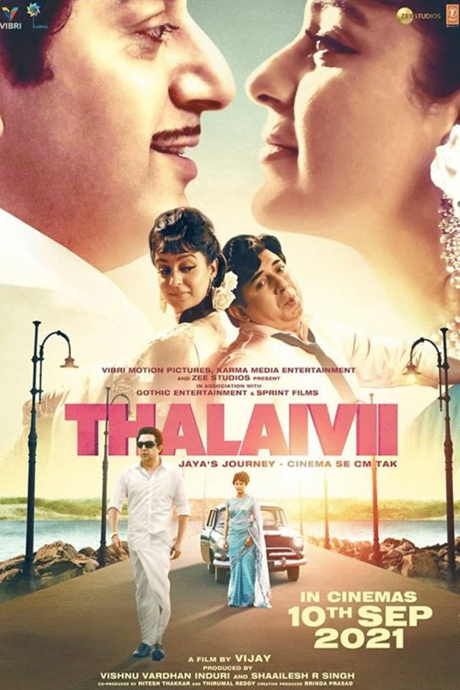 L'affiche originale du film Thalaivi en Hindi
