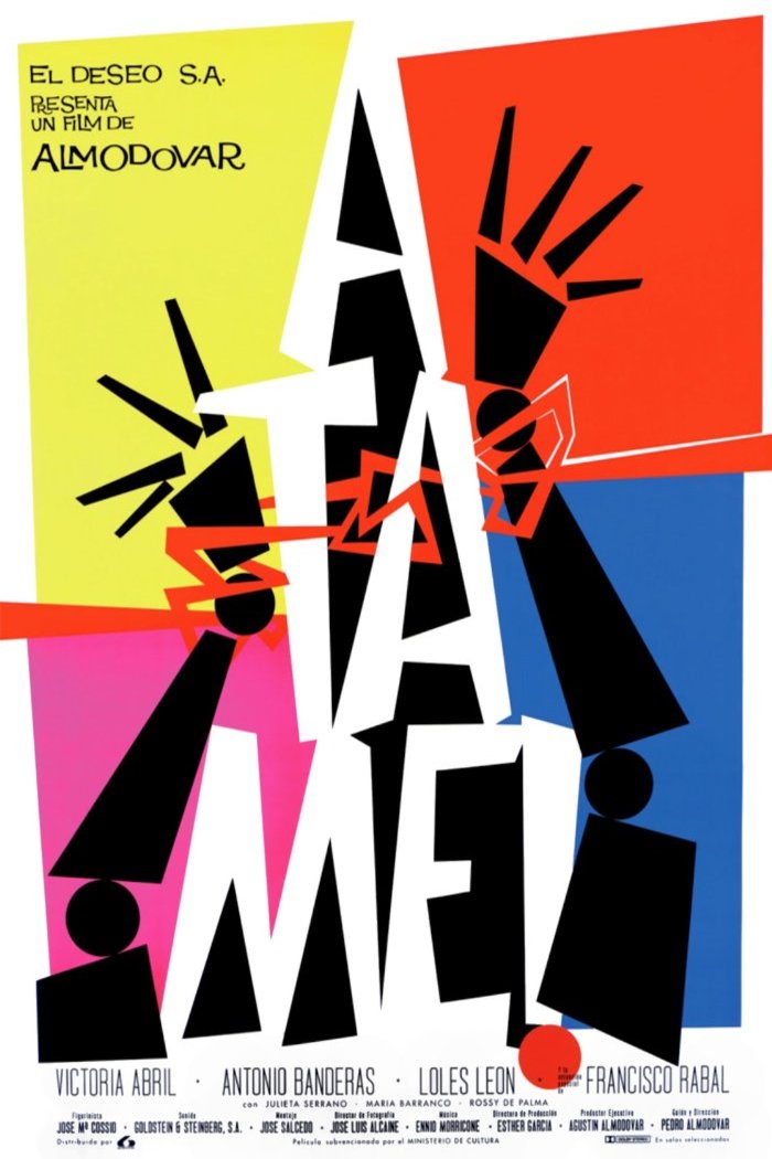 L'affiche originale du film Átame! en espagnol