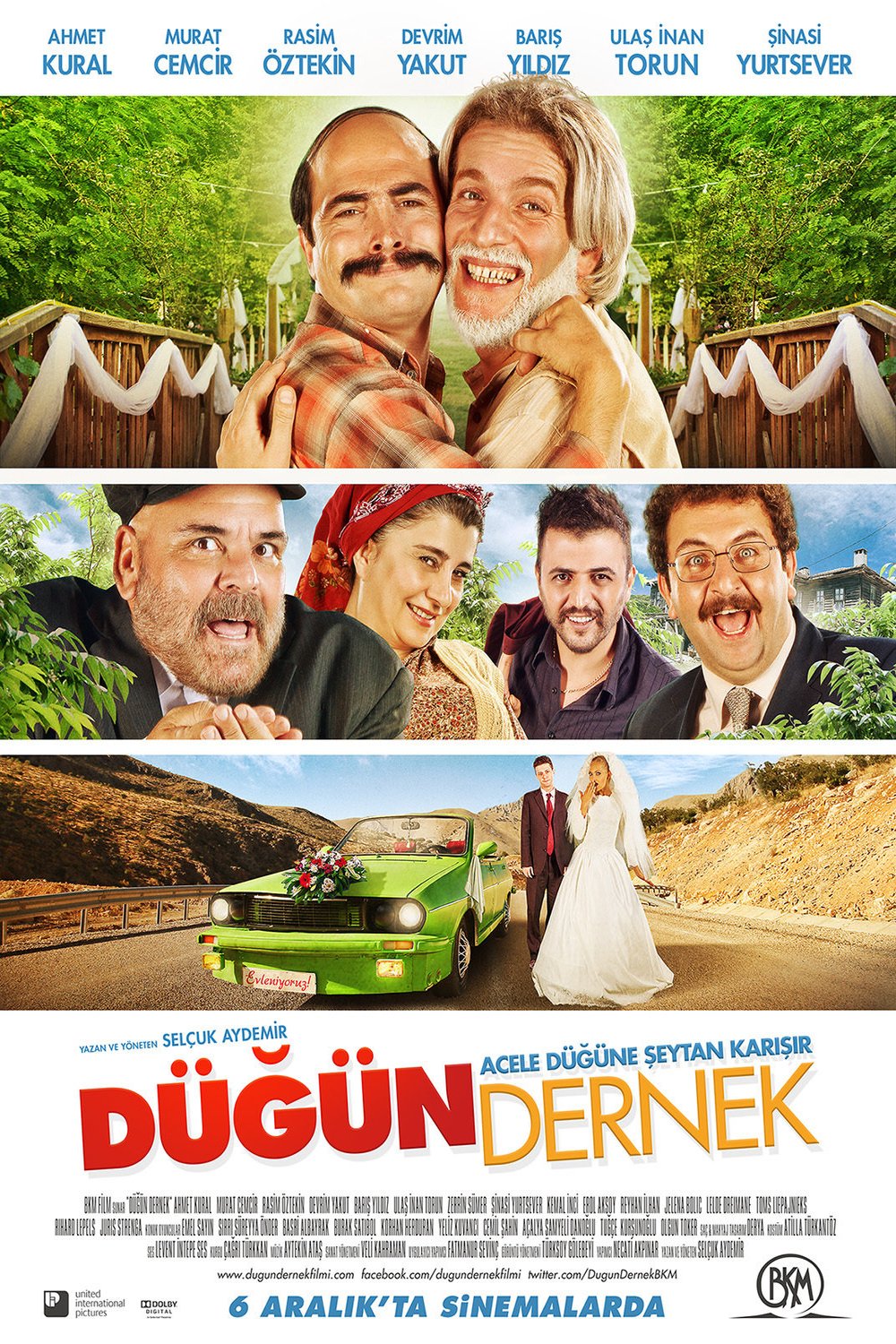 L'affiche originale du film Dügün Dernek en turc