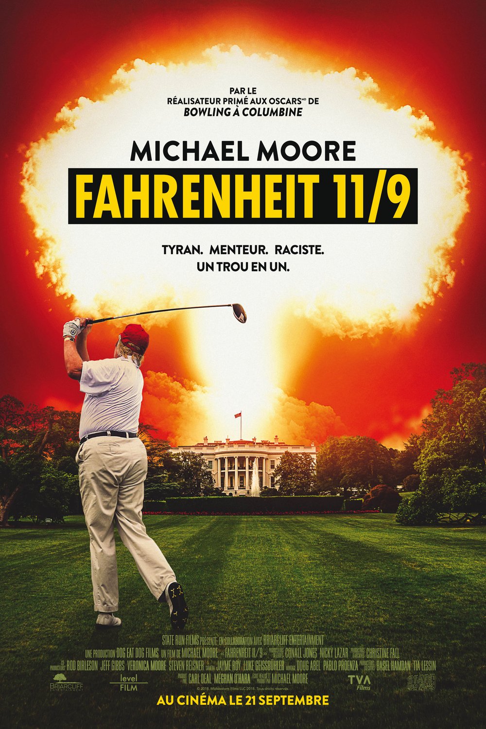 L'affiche du film Fahrenheit 11/9 v.f.