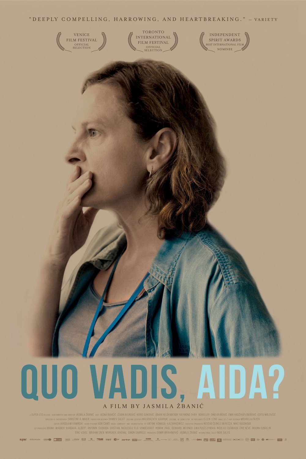 L'affiche originale du film Quo vadis, Aida? en Bosnien
