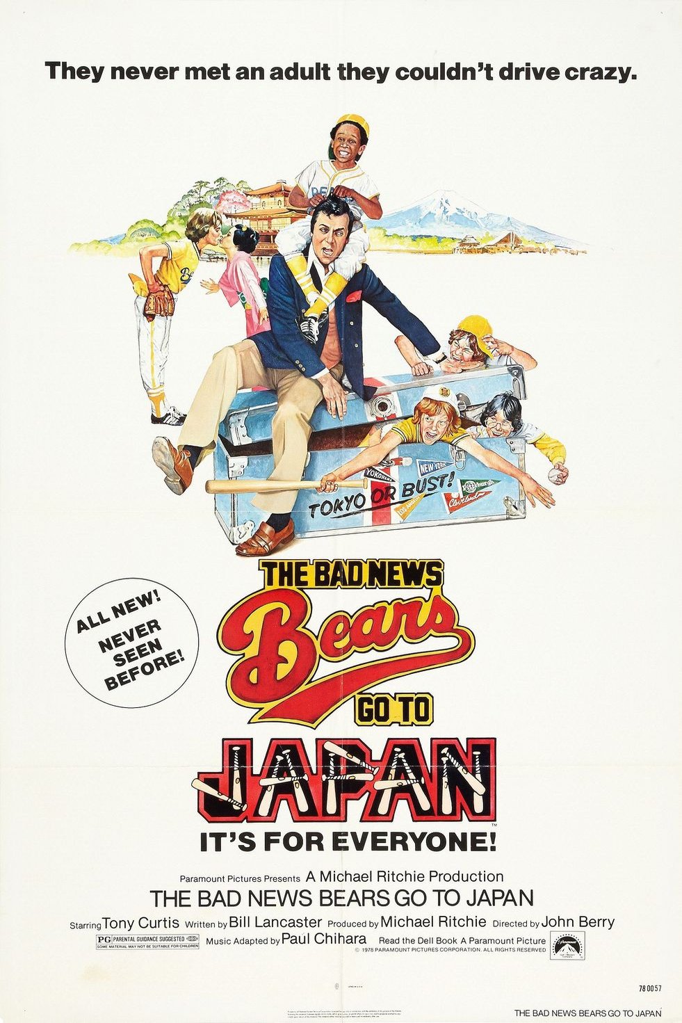 L'affiche du film The Bad News Bears Go to Japan
