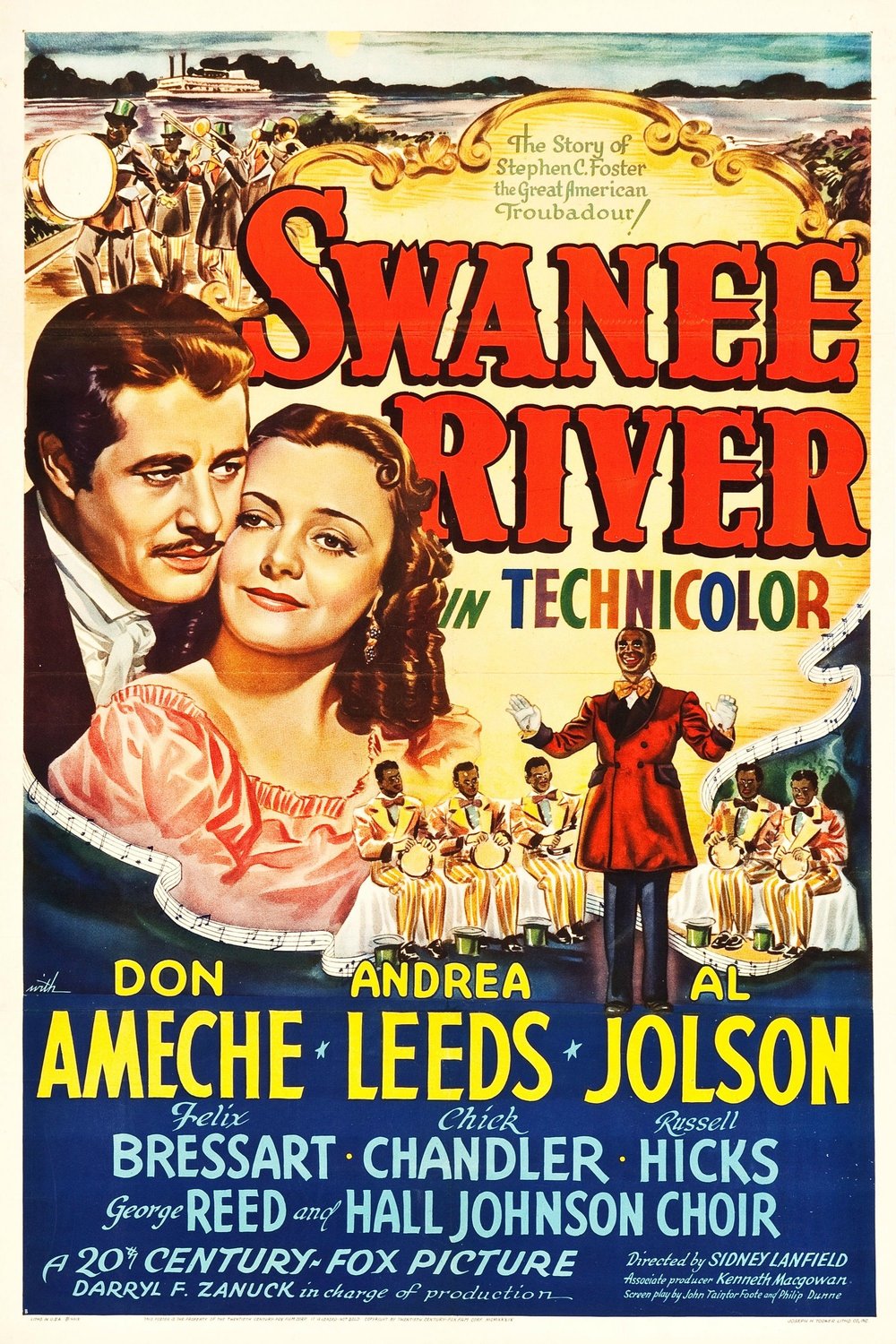 L'affiche du film Swanee River