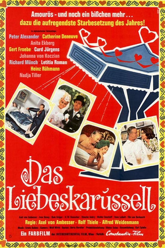L'affiche originale du film Das Liebeskarussell en allemand