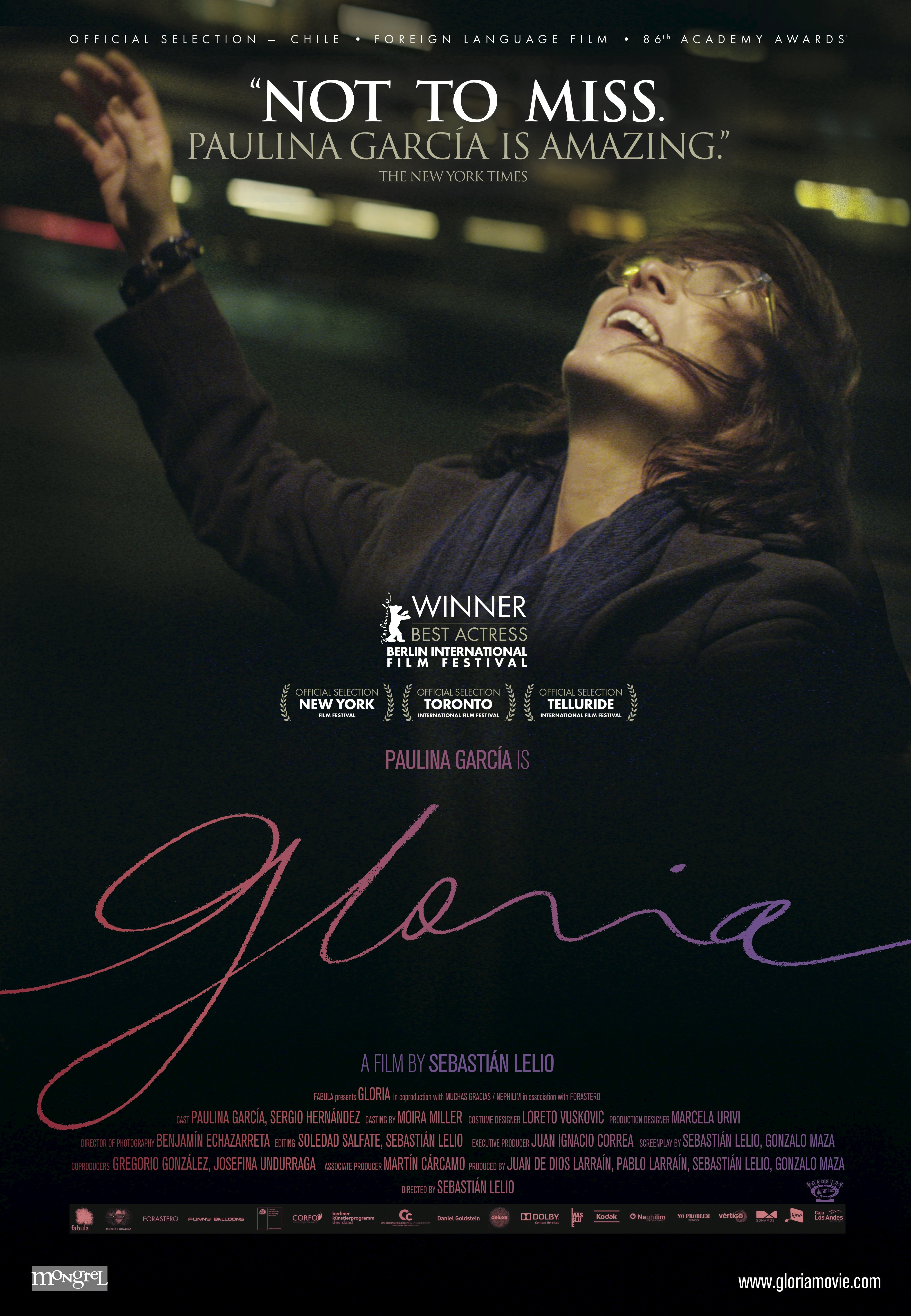 L'affiche du film Gloria